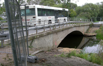 Bauarbeiten an der Haberlandbrücke