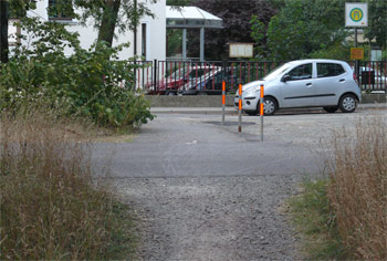 Poller am Radweg