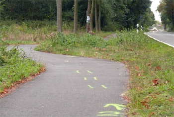 Unfall an der Straße von Plötzky nach Elbenau