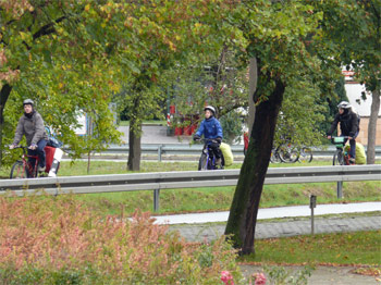 Radwanderer auf dem Elberadweg