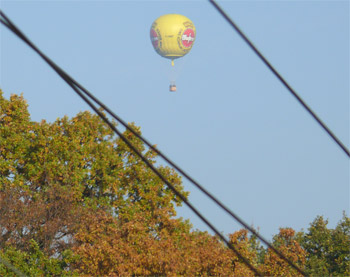 Gasballon über Elbenau