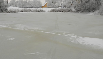 Eis auf der Liesekuhle