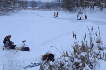 Eislaufen auf der Liesekuhle