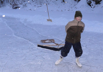 Eislaufen auf der Liesekuhle