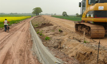 Deichweg Richtung Pechau