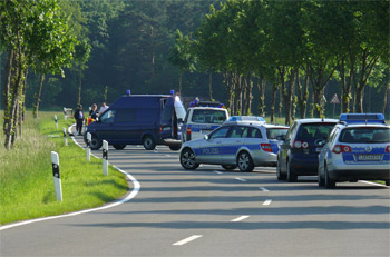 Toter an der Straße nach Plötzky