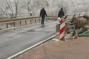 Haberlandbrücke - Beschädigung
