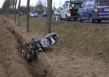 Motorradunfall bei Elbenau