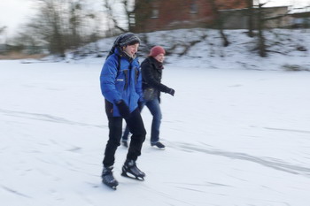 Schlittschuhlaufen auf der Liesekuhle