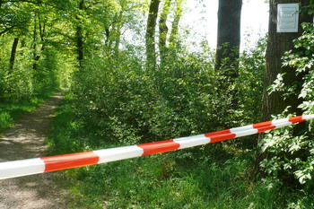 Waldweg gesperrt