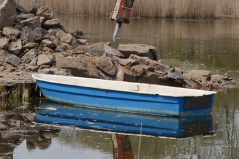 Boot an der Haberlandbrücke