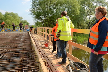 Baubesprechung an der Haberlandbrücke