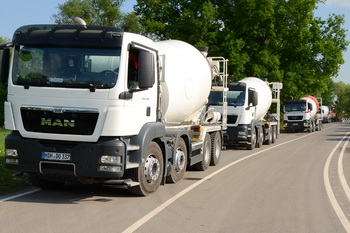 Betonarbeiten an der Haberlandbrücke