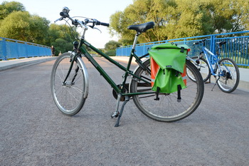 Fahrrad auf der Haberlandbrücke