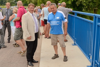 Eröffnung Haberlandbrücke, Gespräche