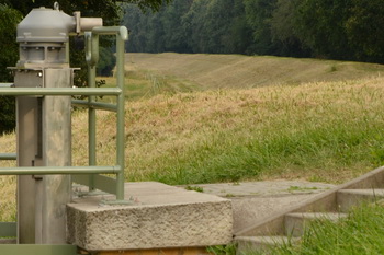 Deich zwischen Pechau und der Haberlandbrücke