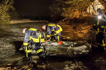 Eis-Rettungsübung