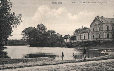 Dorfteich und Kinderheim Elbenau
