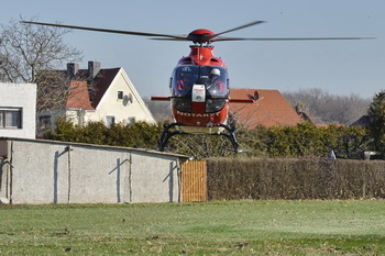 Rettungshubschrauber in Elbenau