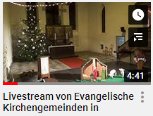 Screenshot Livestream evangelische Kirche