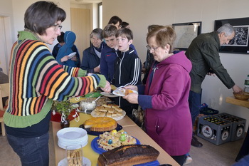 Ostermontag in der Kirche Elbenau