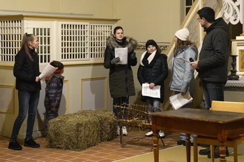 Krippenspielprobe in der Elbenauer Kirche