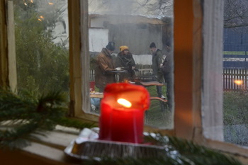 Adventsgrillen an der Elbenauer Kirche