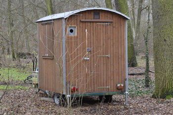 Waldarbeiterwagen im Friedwald