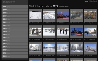 Screenshot alte Titelbildergallerie