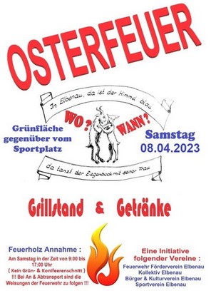 Plakat Osterfeuer