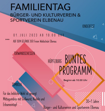 Flyer Familientag (Ausschnitt)