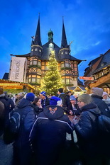 Kollektiv Elbenau in Wernigerode auf dem Weihnachtsmarkt