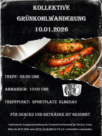 Flyer f&uuml;r die Gr&uuml;nkohlwanderung