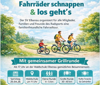 Flyer zur Elbenauer Familien-Radtour