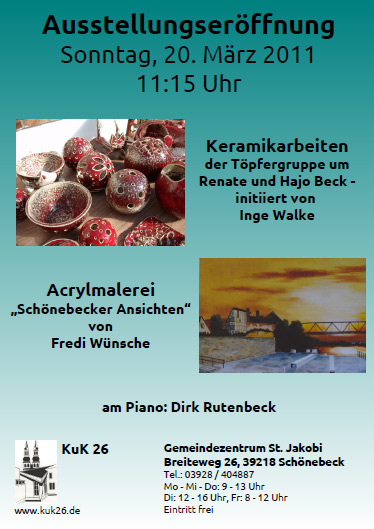 Plakat 3. Ausstellung Keramik und Malerei