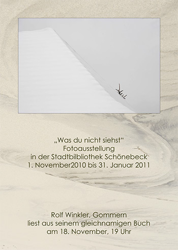 Fotoausstellung und Lesung Rolf Winkler