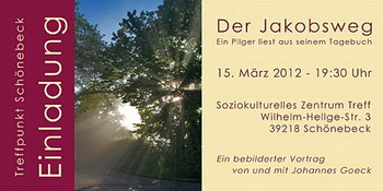 Ank&uuml;ndigung Lesung Johannes Goeck